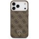 3. Guess 4G Triangle Logo MagSafe Hülle für iPhone 18 Pro Max / 17 Pro Max – Braun & Silber