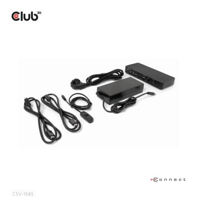 9. CLUB3D CSV-1585 KVM-Switch Schwarz