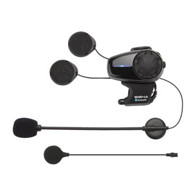 6. Sena SMH10D-10 Bluetooth 3.0 900M Motorrad-Intercom mit Kopfbügelmikrofon, 2-Helm-Set