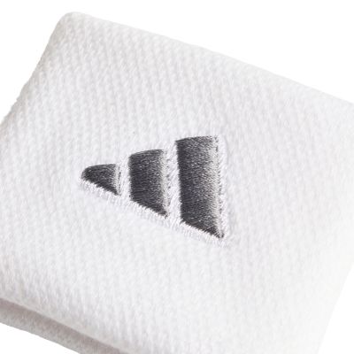 4. adidas Tennis Wristband Small Schweißbänder fürs Handgelenk, 2 Stück, Weiß, S KV9218