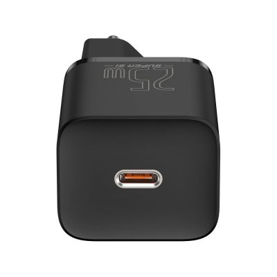 6. Baseus Super Si 1C Schnellladegerät USB Typ C 25W Power Delivery Quick Charge schwarz (CCSP020101)
