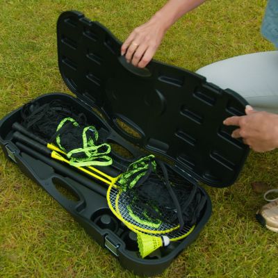 45. VIRTUFIT 2-IN-1 TRAGBARES BADMINTON- UND TENNISSET - INKLUSIVE TASCHE UND SCHLÄGER