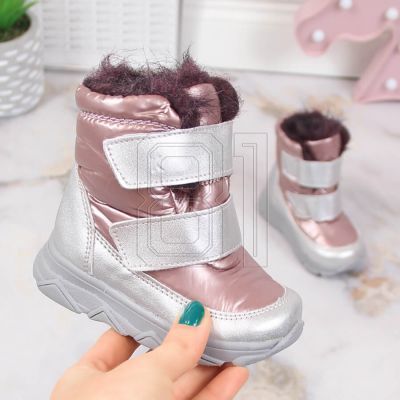 2. Kornecki Jr KOR6895B Wasserdichte Schneestiefel mit Klettverschlussmembran