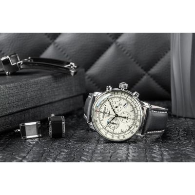 5. Herrenarmbanduhr ZEPPELIN 100 Yahre 8680-3 + BOX