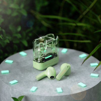 2. Dudao U18Pro Bluetooth 5.3 TWS kabellose Kopfhörer – grün