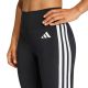 4. adidas Damen 3/4 Optime Essentials Workout Leggings mit 3 Streifen, Schwarz, KE6062