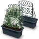 8. BLOMA ANTHRAZIT-BLUMENTOPF MIT PERGOLA
