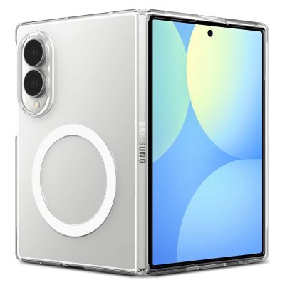 2. Spigen AirSkin MagFit MagSafe Hülle für Samsung Galaxy Z Fold 8 – Transparent und Weiß