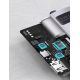17. Baseus Metal Gleam Series 5-in-1 Multifunktions-HUB USB Typ C - USB Typ C Stromversorgung 100 W / HDMI 4K 30 Hz / 3x USB 3.2 Gen 1 (CAHUB-CX0G)