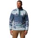 Columbia Helvetia II Fleece mit halbem Druckknopf, bedruckt, 2098461461, Blau, L