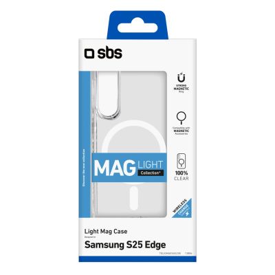 2. SBS Light Mag Case für Samsung Galaxy S25 Edge - Transparent