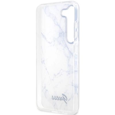 7. Guess GUHCS23MPCUMAH S23+ S916 weiß/weißes Hardcase Marble