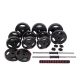 3. Body-Sculpture-Set 2 in 1 Langhantel und Kurzhantel 40 kg BW 7540