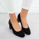 18. Sergio Leone W SK314D Wildleder Pumps mit Absatz Schwarz