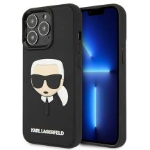 Karl Lagerfeld 3D Rubber Karl's Head Case für iPhone 13 Pro / iPhone 13 - Schwarz
