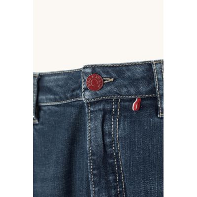 3. Paul&Shark Red Rivet Five-Pocket Herrenjeans aus mittelblauem Denim (15314100-J02)