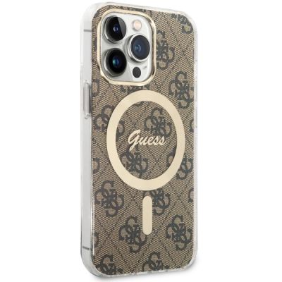 3. Guess GUHMP13LH4STW iPhone 13 Pro / 13 6.1" Braun/Braun Hardcase 4G MagSafe