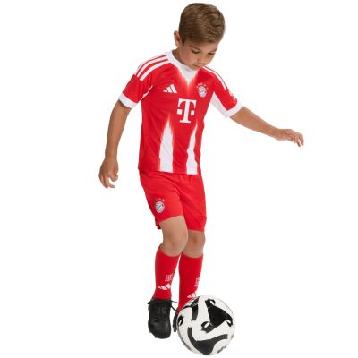 14. adidas FC Bayern 25/26 Heimtrikot rot JN8510 Kinder-Sportset