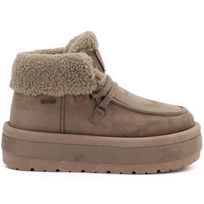 6. Big Star UU274215 Wasserdichte beige Plateau-Stiefeletten für Damen für Damen