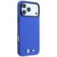 4. BMW M Carbon Metal Logo MagSafe Hülle für iPhone 17 Pro Max / 18 Pro Max - Blau