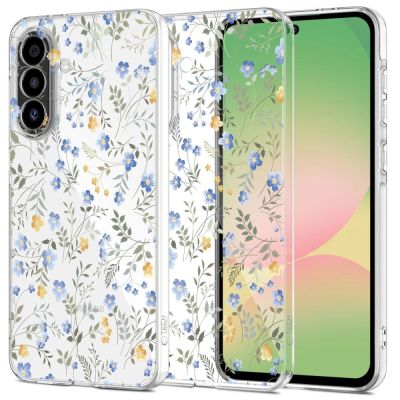 Tech-Protect FlexAir Hülle für Samsung Galaxy A27 - Transparentes Blumenmuster