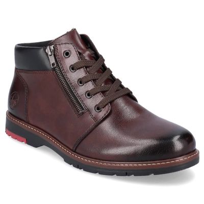 29. Rieker M RKR625 bequeme Lederstiefelette mit Wollfutter, braun