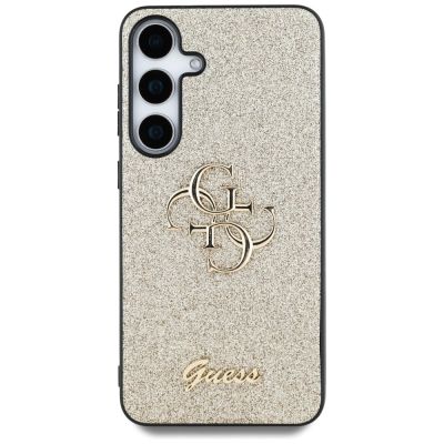 3. Guess Fixed Glitter Big 4G Metal Logo Hülle für Samsung Galaxy S25 gold