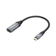 Equip 133492 Kabeladapter 0,15 m USB Typ-C HDMI Schwarz, Grau