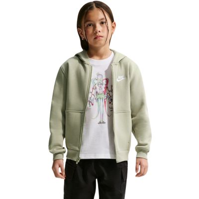 Nike Sportswear Club Fleece Kinder-Sweatshirt Hellgrün FD3004 304 M