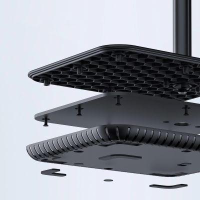 14. Acefast Teleskop Handy- und Tablethalterung (135-230mm breit) für den Schreibtisch 360° schwarz (E4 schwarz)