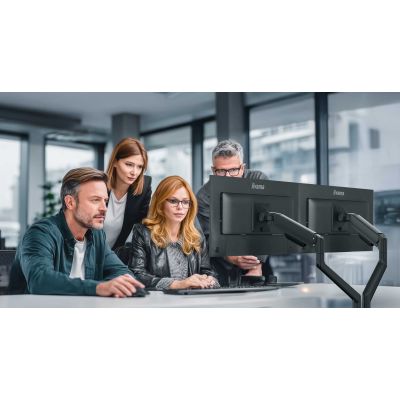 7. iiyama DS4002C-B1 Monitorhalterung/Ständer 81,3 cm (32") Schreibtisch Schwarz