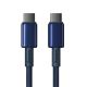 2. Baseus Tungsten Gold USB-C / USB-C 100W Kabel 1m - Marineblau