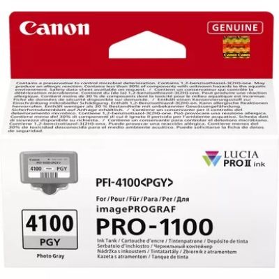 2. Canon LUCIA PRO II Tintenpatrone, 1 Stück, Original, Standardreichweite, Fotograu
