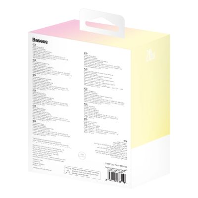 12. Baseus Popsicle 5200mAh 20W Powerbank mit integriertem Lightning Kabel (+ weißes Baseus Simple USB-C - USB-C 60W/20V/3A/30cm Kabel) - Gelb-Pink