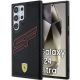 Ferrari Big SF Perforierte Hülle für Samsung Galaxy S24 Ultra – Schwarz