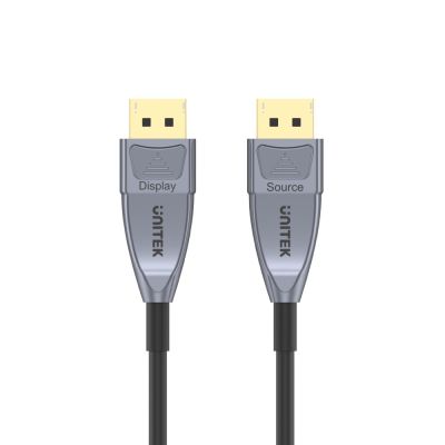 3. UNITEK C1617GY DisplayPort-Kabel 15 m Schwarz, Silber