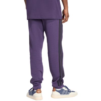 9. Herren adidas Essentials 3-Streifen Fleecehose Lila JX0750