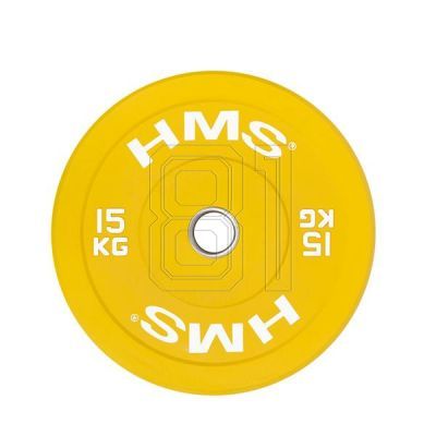 6. HMS YELLOW BUMPER Olympiascheibe 15 kg CBR15 