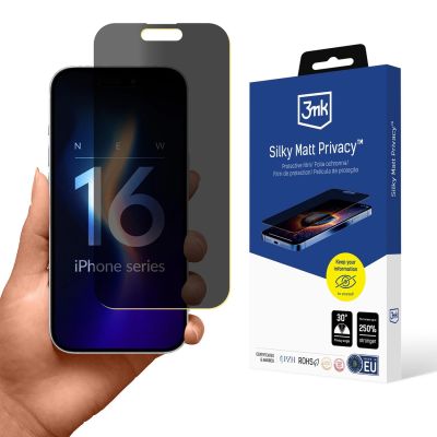3mk Silky Matt Privacy Mattfolie für iPhone 16 Plus