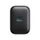 6. Joyroom JR-TCF23 Netzwerkladegerät USB-C 25W SFC / PPS / PD - Schwarz + USB-C / USB-C-Kabel 1 m