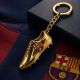 4. Original lizenzierter FC Barcelona Schlüsselanhänger in Form eines goldenen Fußballschuhs B7084