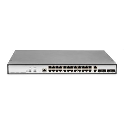 2. Digitus Gigabit Ethernet Layer 2 Switch, 24 Ports, 2x RJ45/SFP-Kombi-Ports + 2 x SFP-Uplink-Ports
