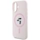 6. Karl Lagerfeld Silikon Karl&Choupette Heads Ring MagSafe iPhone 16 Hülle - Rosa