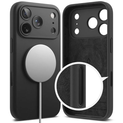 3. Ringke Silikon Magnetische MagSafe Hülle für iPhone 17 Pro - Lila