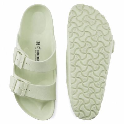 9. Birkenstock Arizona Essentials EVA Regular Faded Lime Herren-Schaumstoff-Slides für breite Füße (1024571)