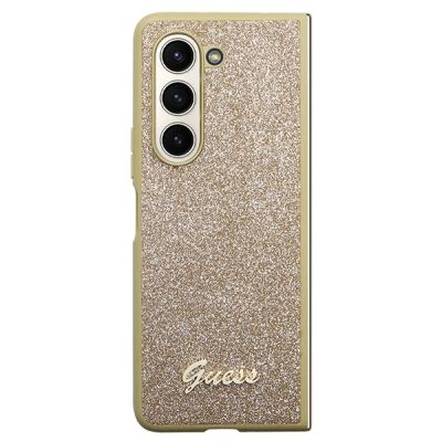 2. Guess Glitter Script Hülle für Samsung Galaxy Z Fold 5 – Gold