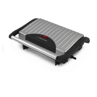 Esperanza Pizzaiola EKG005 Elektrogrill (Tischgrill, geschlossen; 750 W; Edelstahlfarbe)