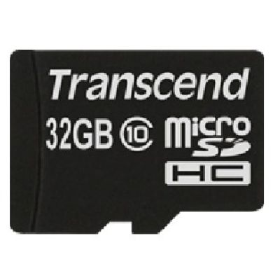 32 GB Transcend SDHC Class 10 microSD-Karte mit Adapter