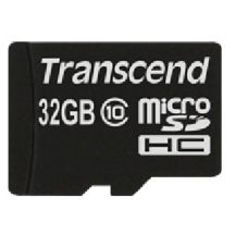 32 GB Transcend SDHC Class 10 microSD-Karte mit Adapter