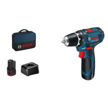 Bosch Akku-Bohrschrauber 12 V Li-Ion 1300 U/min Schwarz, Blau, Rot